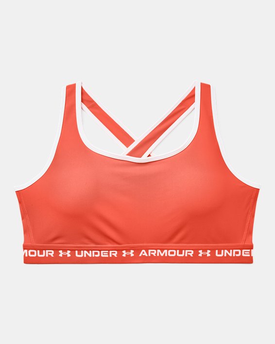 Bra Deportivo Armour® Mid Crossback para Mujer, Orange, pdpMainDesktop image number 2